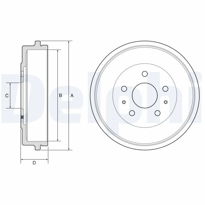 Brake Drum DELPHI BF568