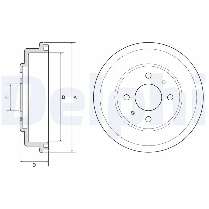 Brake Drum DELPHI BF582