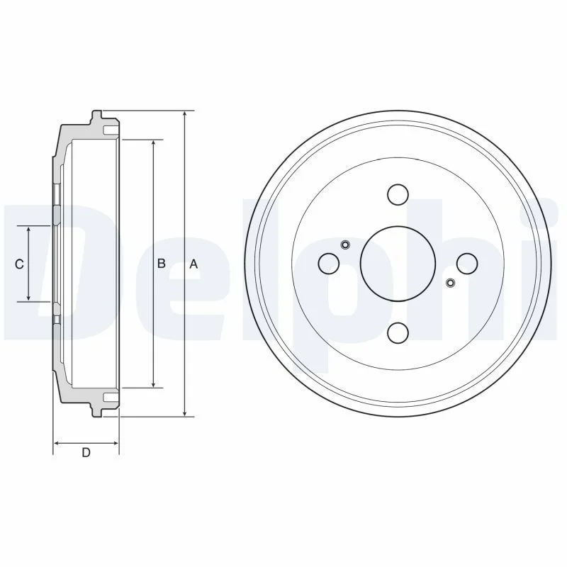 Brake Drum DELPHI BF588