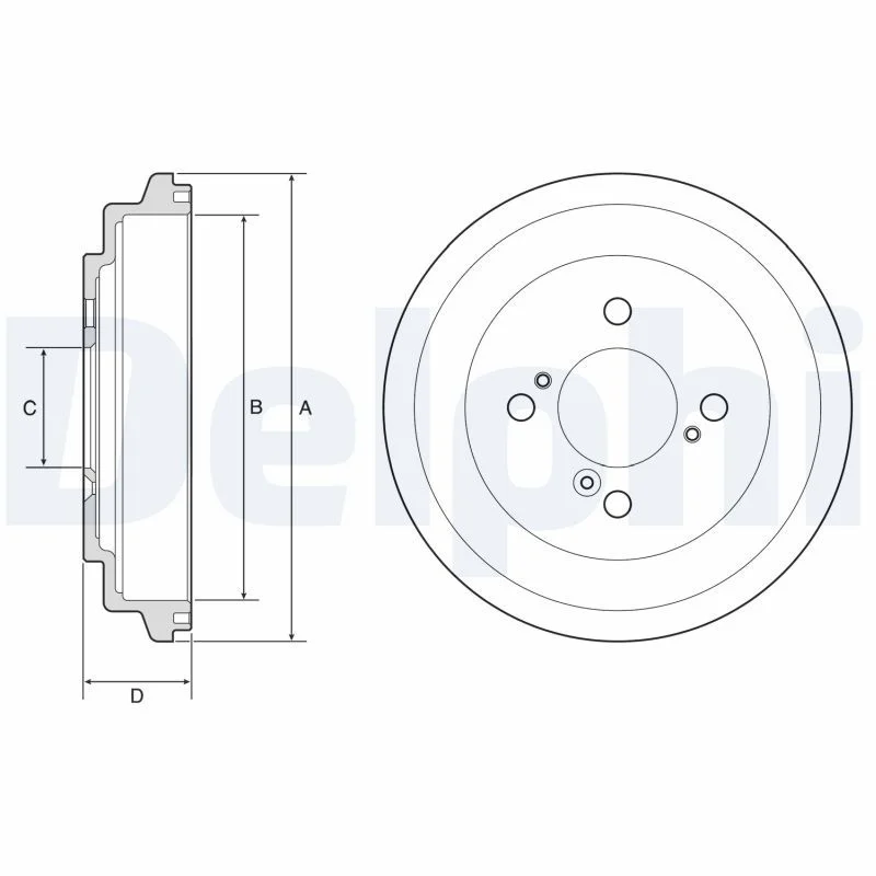 Brake Drum DELPHI BF596