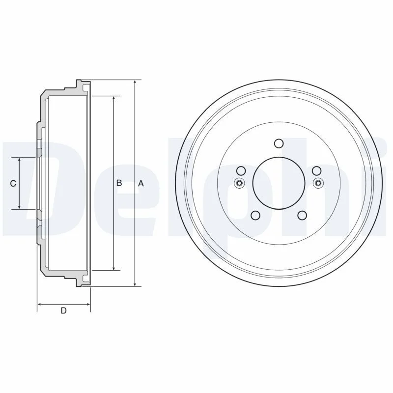 Brake Drum DELPHI BF599