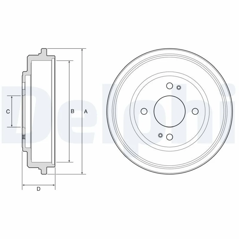 Brake Drum DELPHI BF606