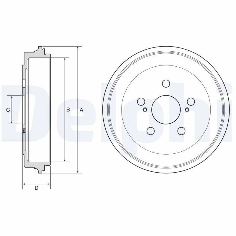 Brake Drum DELPHI BF615