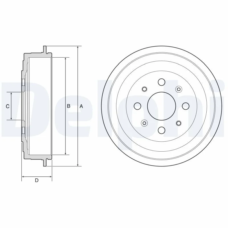 Brake Drum DELPHI BF619