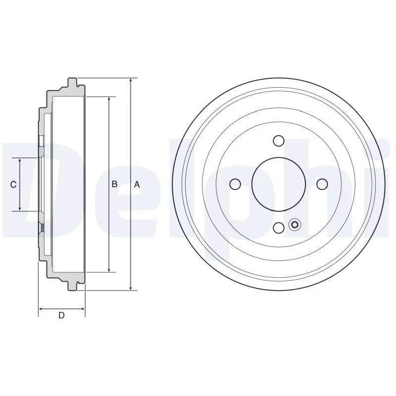 Brake Drum DELPHI BF633