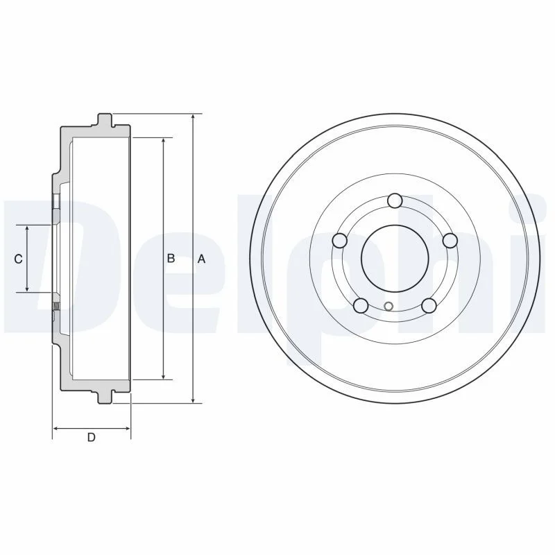 Brake Drum DELPHI BF639