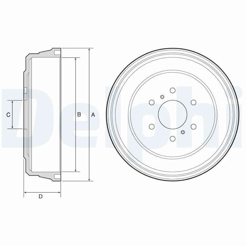 Brake Drum DELPHI BF641