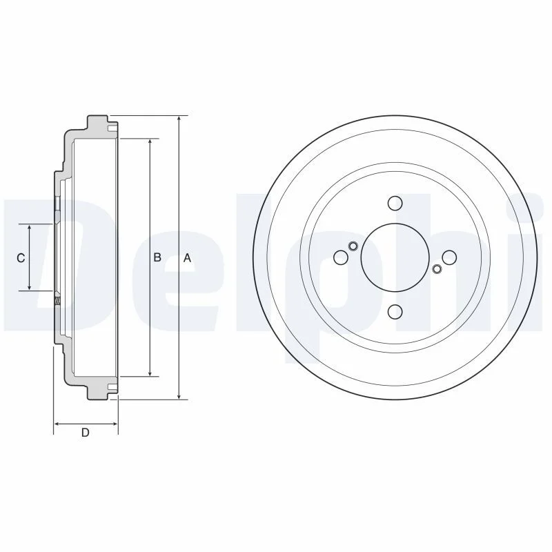 Brake Drum DELPHI BF643