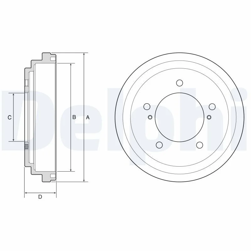 Brake Drum DELPHI BF647