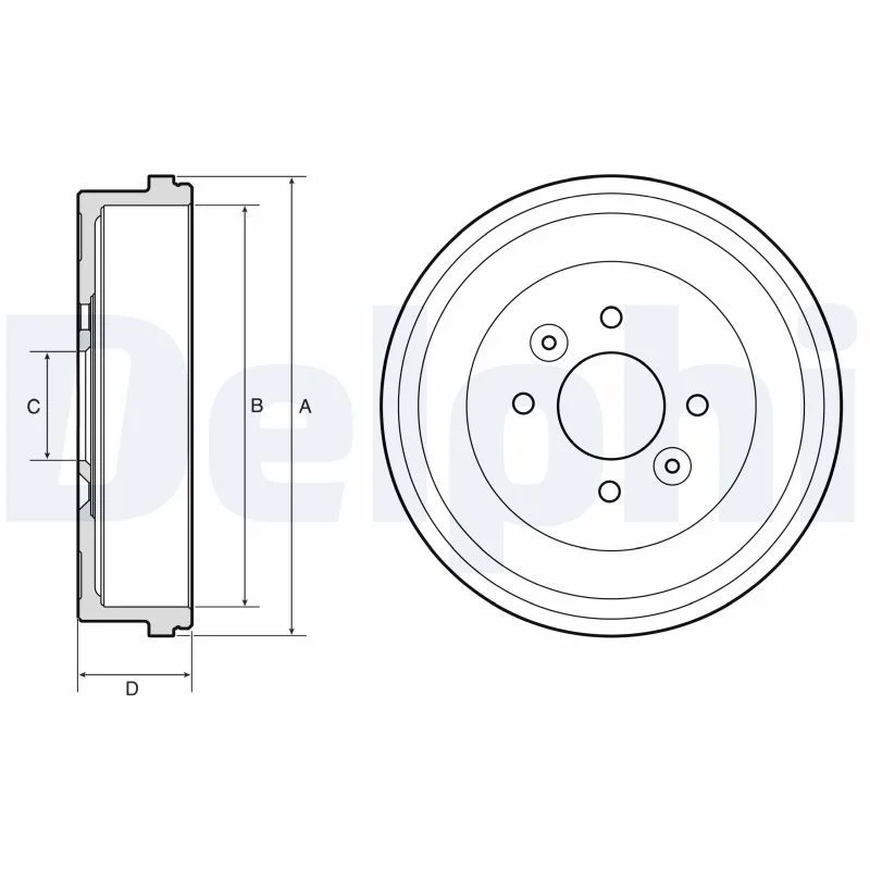 Brake Drum DELPHI BF658