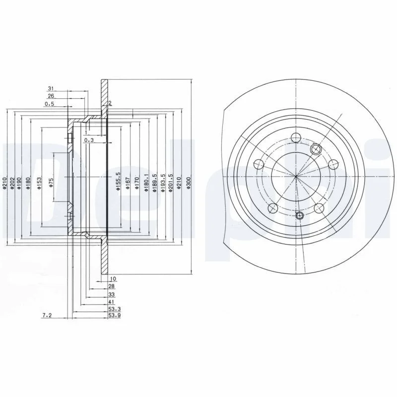 Brzdový kotúč DELPHI BG2431