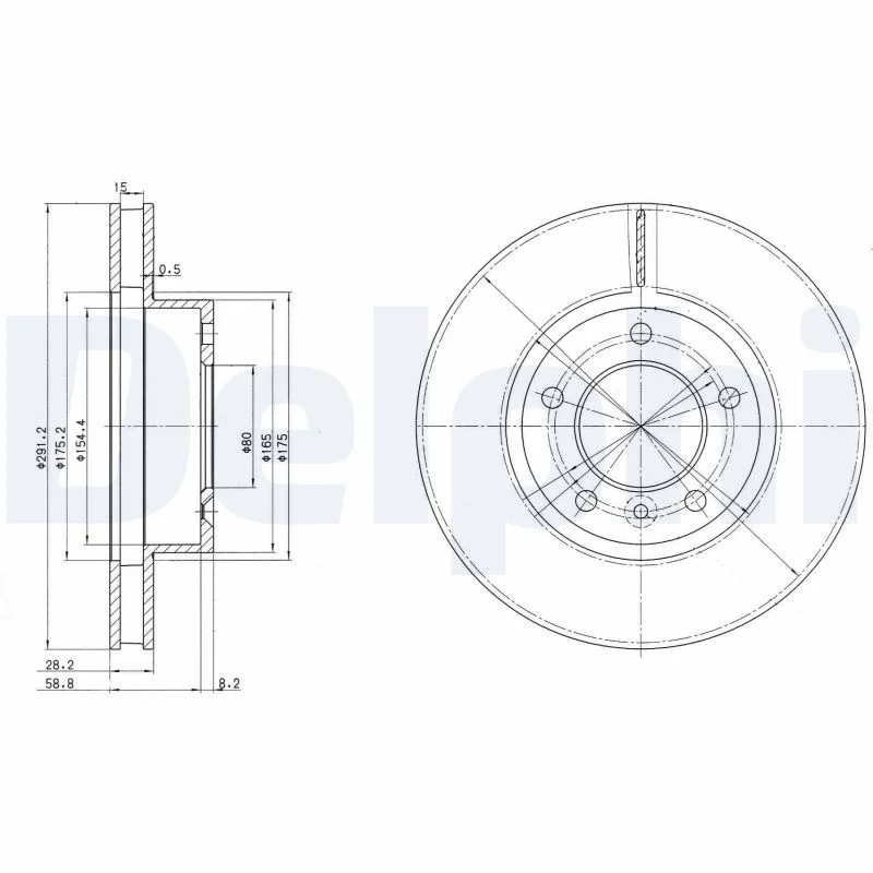 Brake Disc DELPHI BG2613