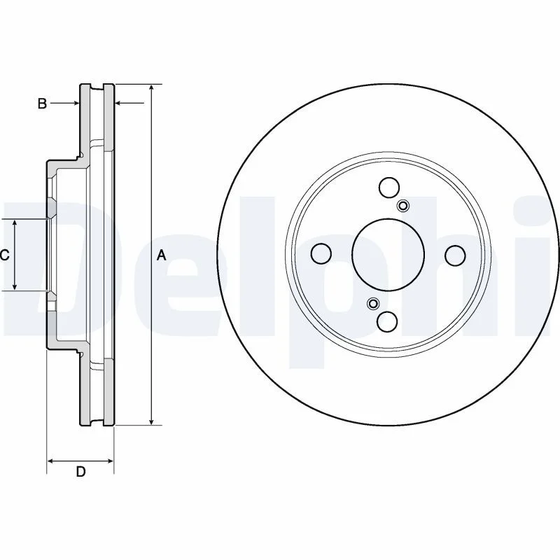 Brake Disc DELPHI BG3734