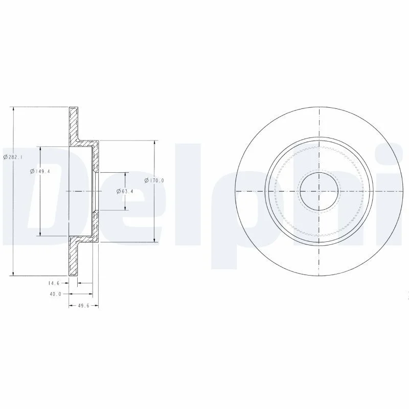 Brake Disc DELPHI BG3761