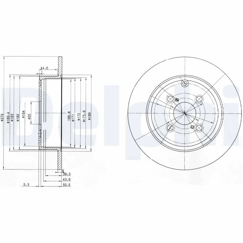 Brake Disc DELPHI BG3974