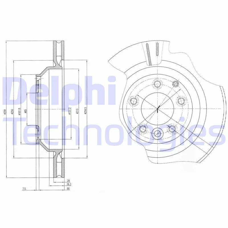Brzdový kotúč DELPHI BG4070