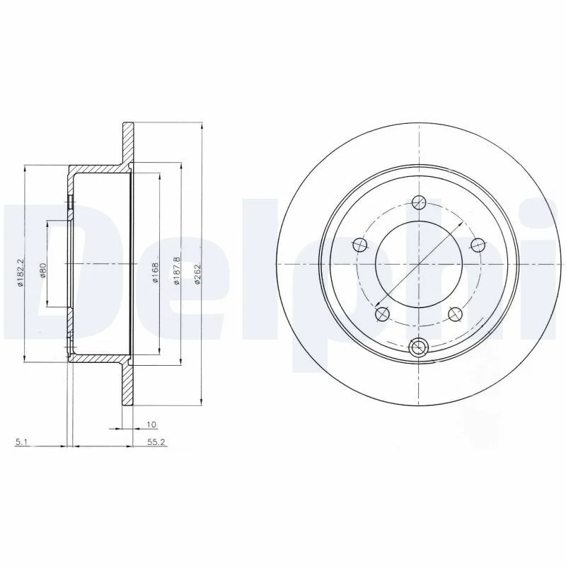 Brake Disc DELPHI BG4179