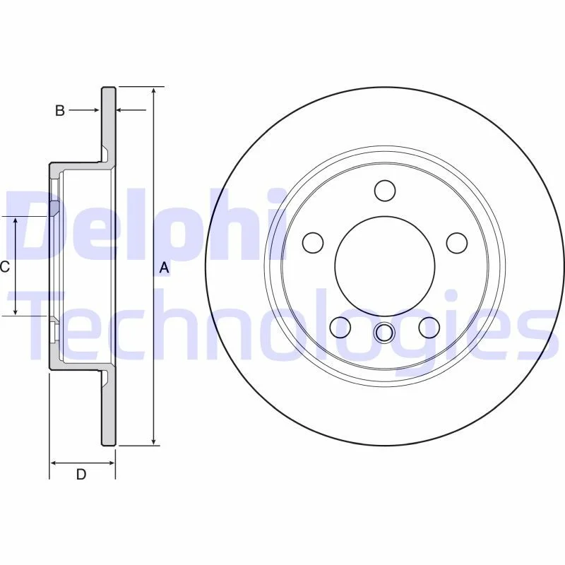 Brake Disc DELPHI BG4561C
