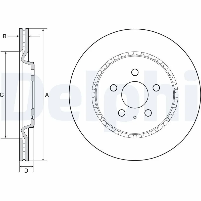 Brake Disc DELPHI BG4643C