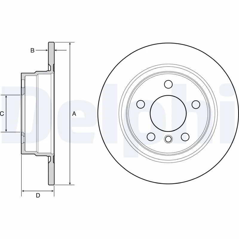 Brake Disc DELPHI BG4649C