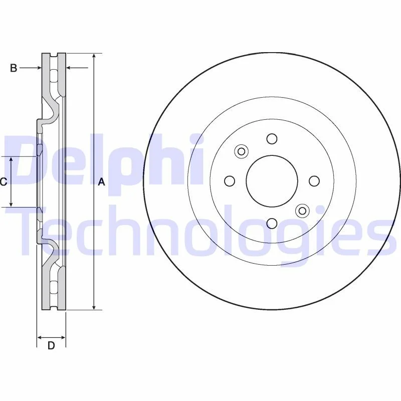Brake Disc DELPHI BG4689C