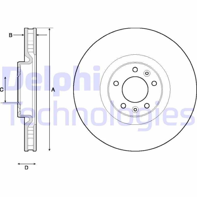 Brake Disc DELPHI BG4716C