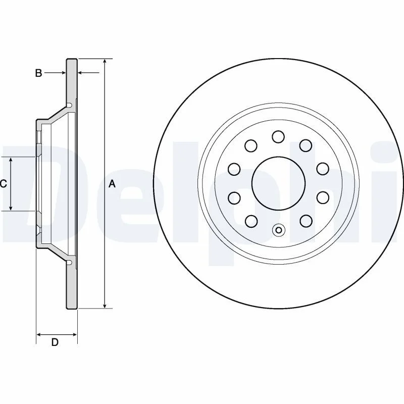 Brake Disc DELPHI BG4751C