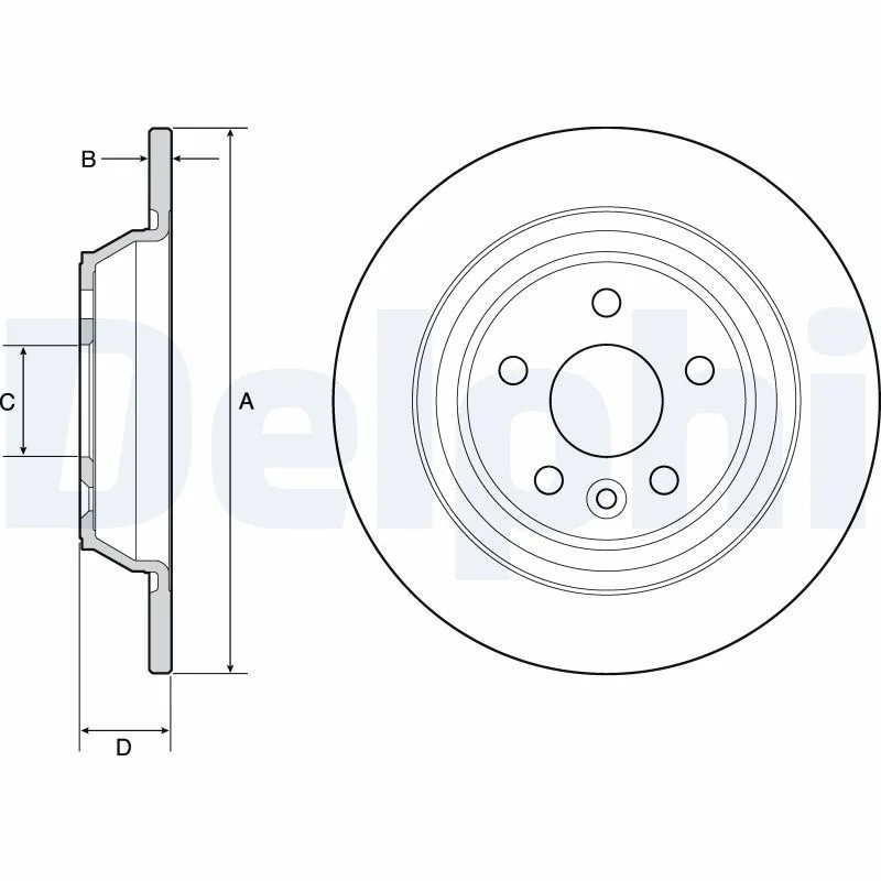 Brake Disc DELPHI BG4804C