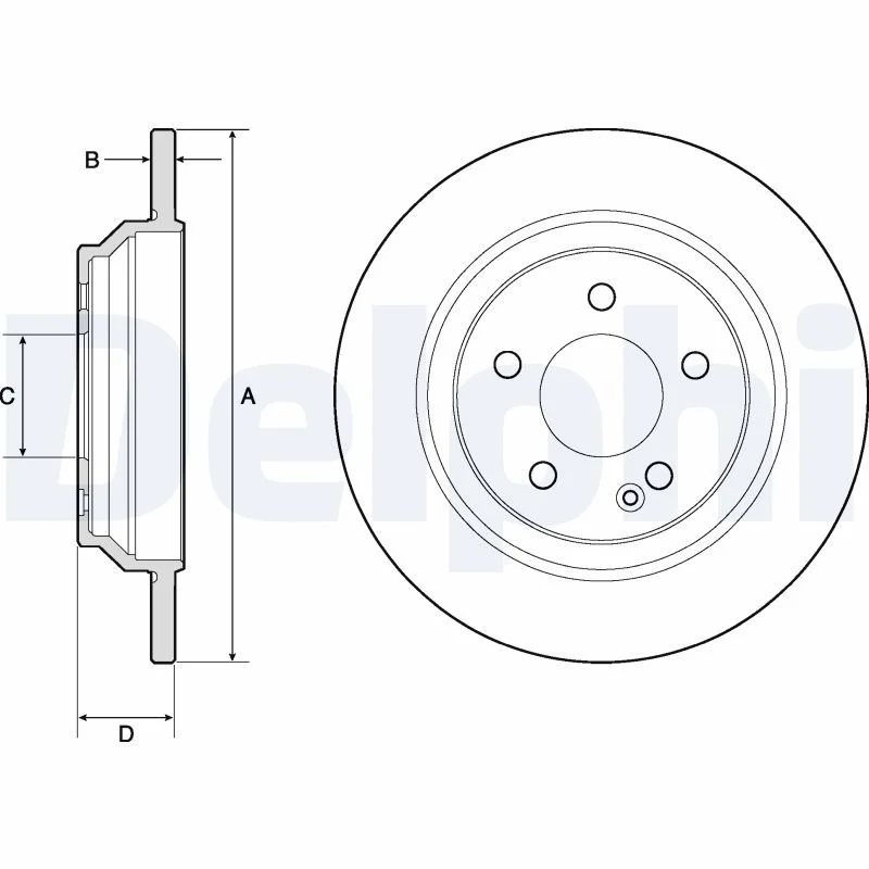 Brake Disc DELPHI BG4811C
