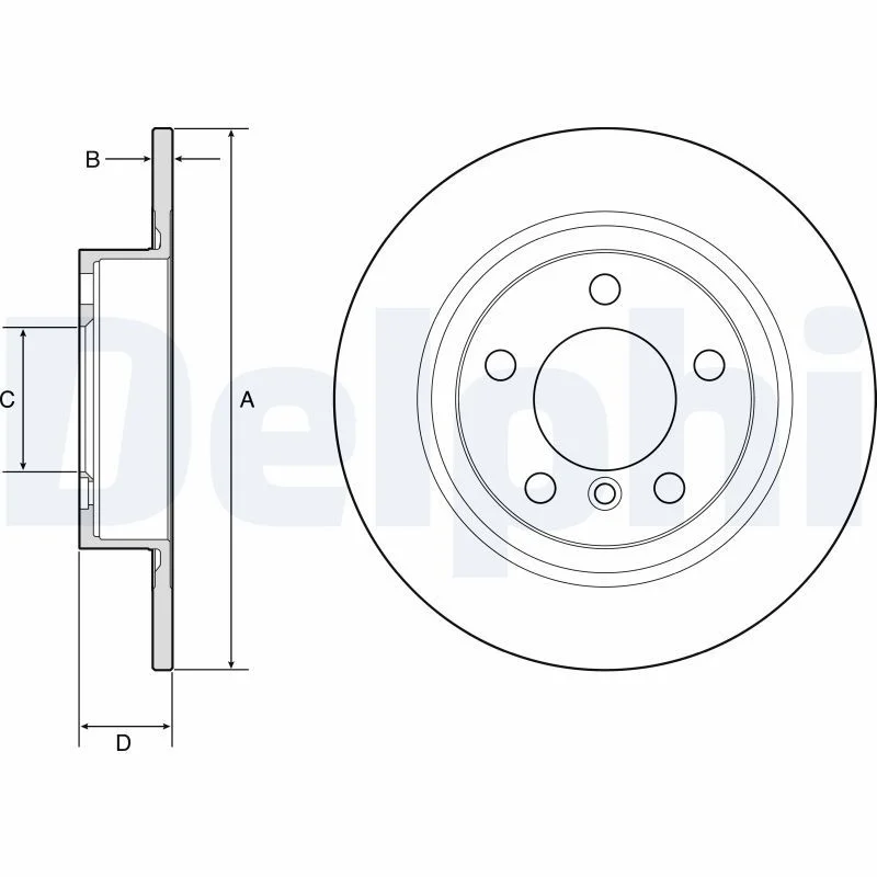 Brake Disc DELPHI BG4916C