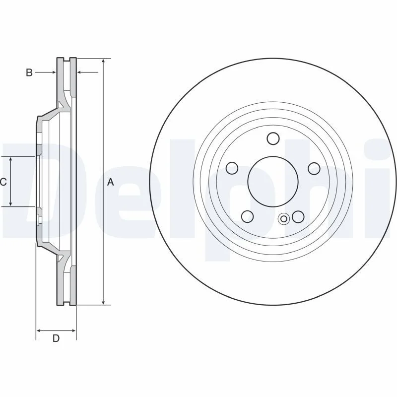 Brake Disc DELPHI BG4957C