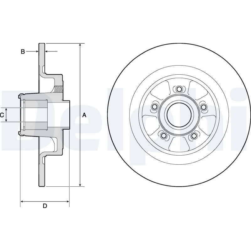 Brake Disc DELPHI BG9133RS