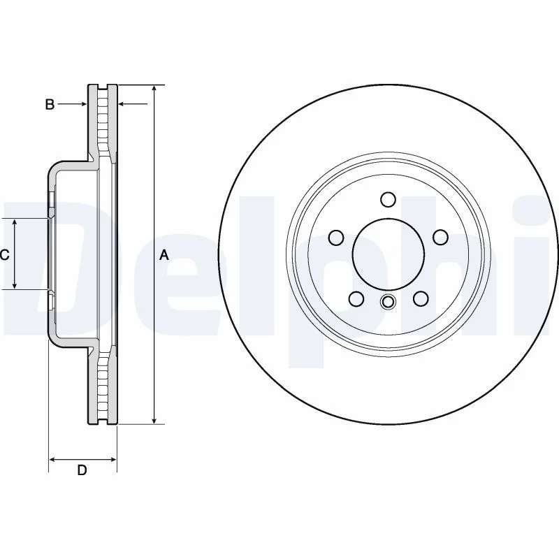 Brake Disc DELPHI BG9158C