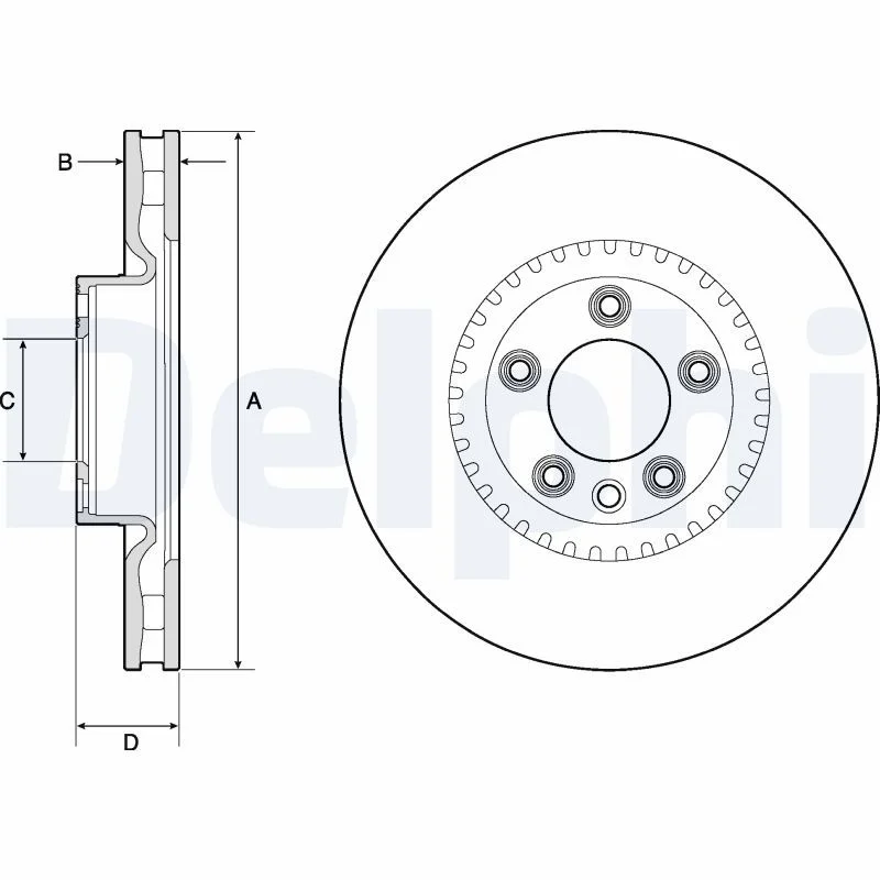 Brake Disc DELPHI BG9168C