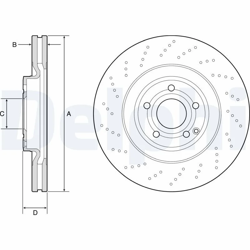Brake Disc DELPHI BG9192C