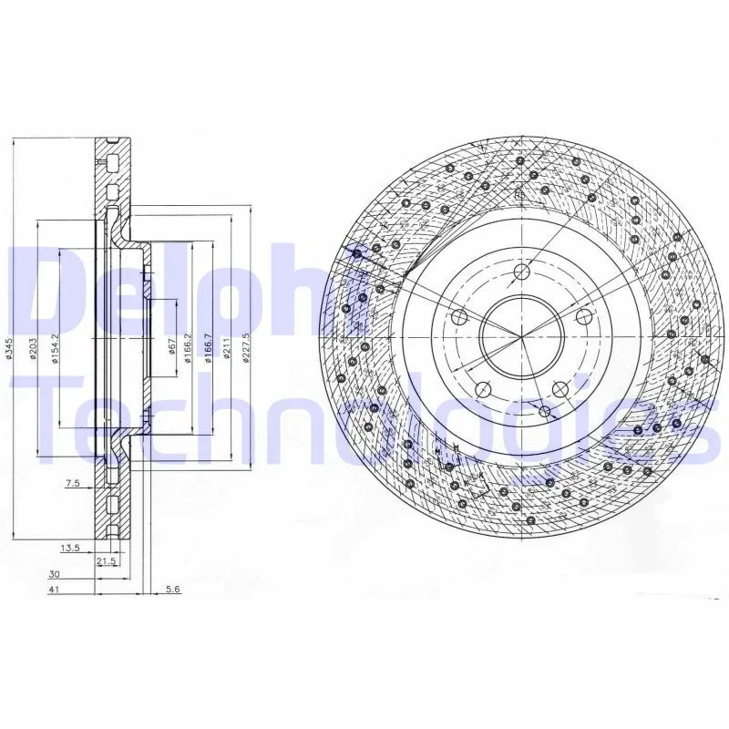 Brake Disc DELPHI BG9876
