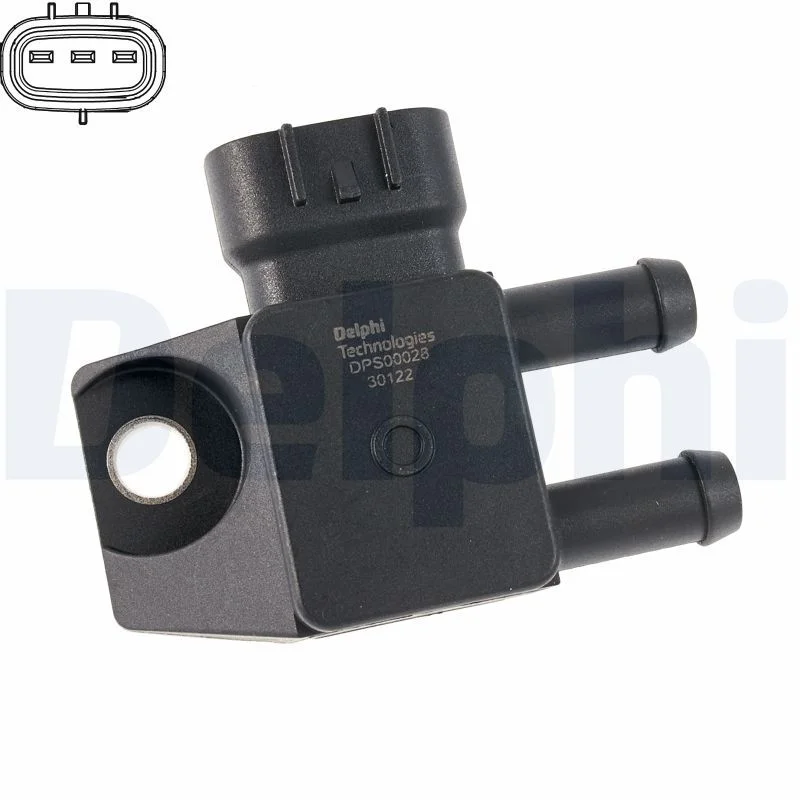 Senzor, výfukový tlak DELPHI DPS00028-12B1