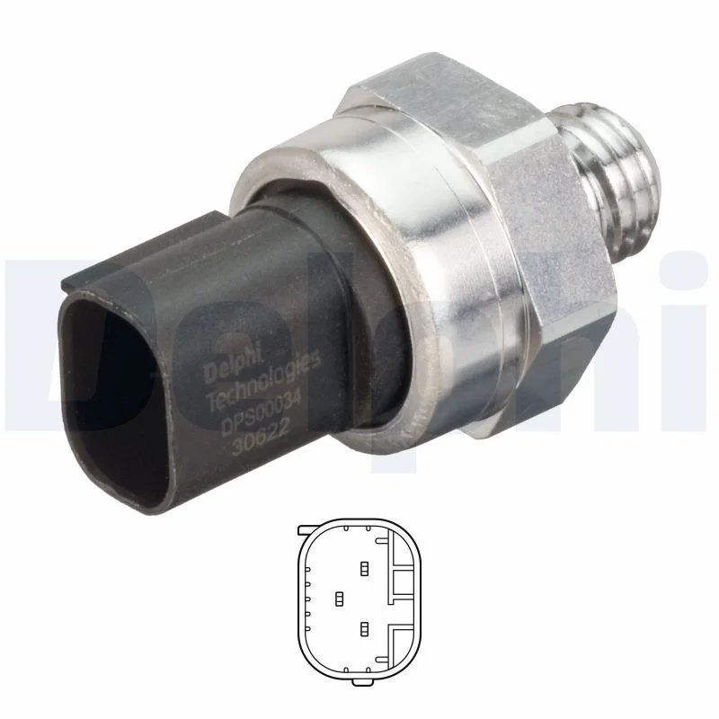 Sensor, exhaust pressure DELPHI DPS00034-12B1