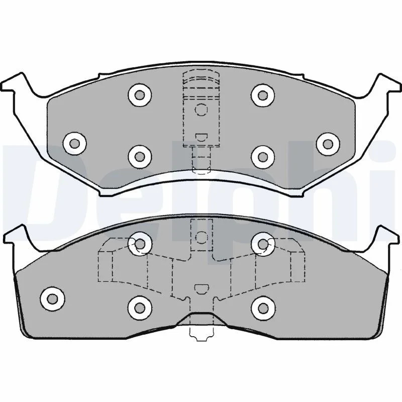 Brake Pad Set, disc brake DELPHI LP1166