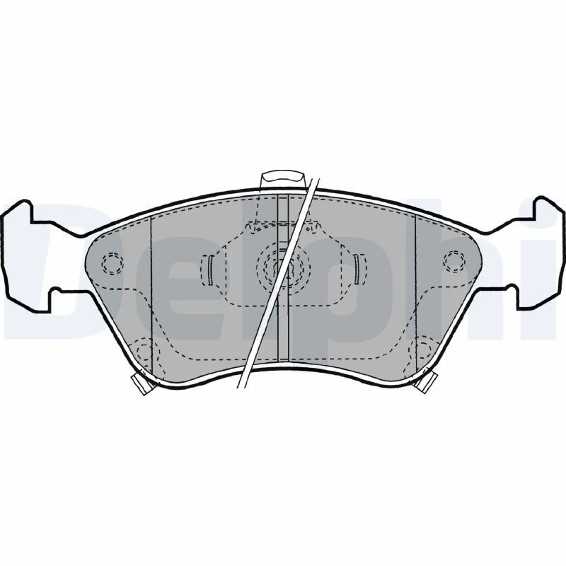 Brake Pad Set, disc brake DELPHI LP1231