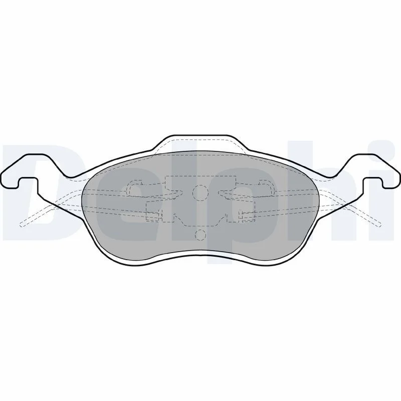 Brake Pad Set, disc brake DELPHI LP1315