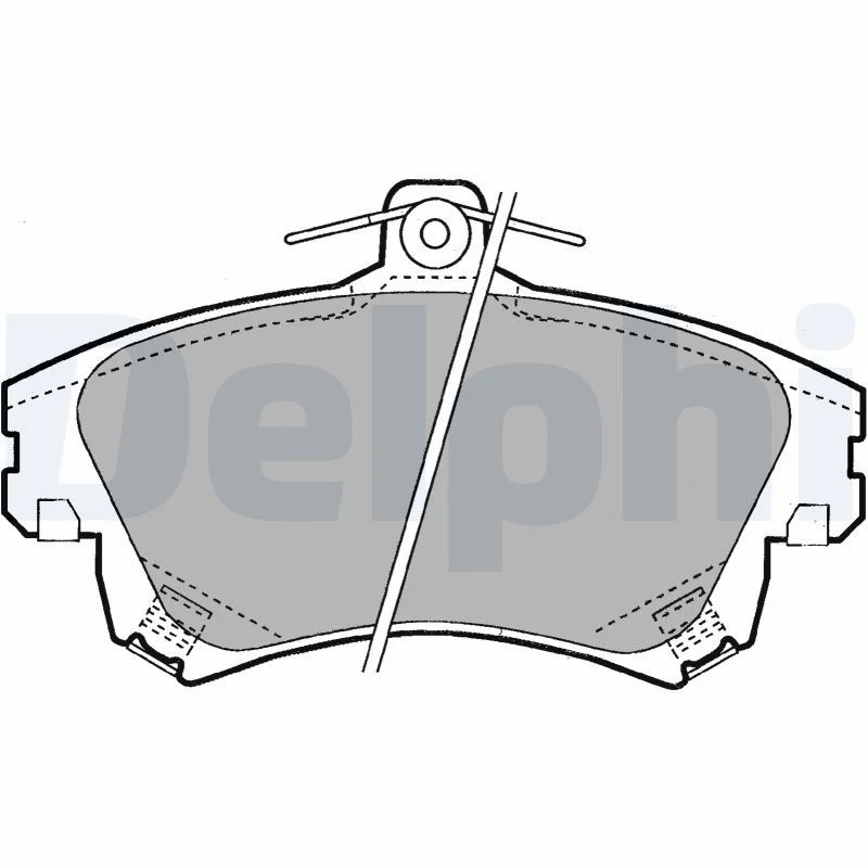 Brake Pad Set, disc brake DELPHI LP1398