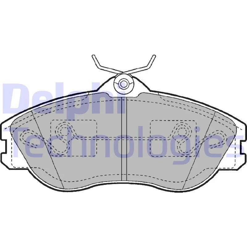 Brake Pad Set, disc brake DELPHI LP1445