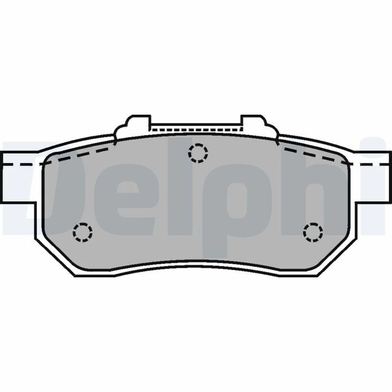 Brake Pad Set, disc brake DELPHI LP1456