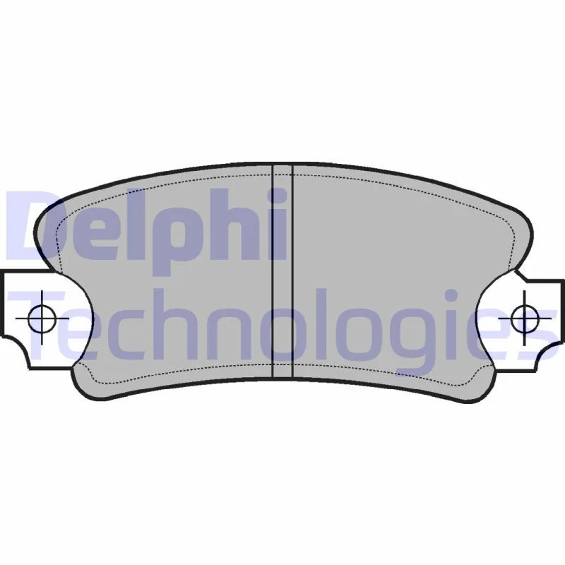 Brake Pad Set, disc brake DELPHI LP146