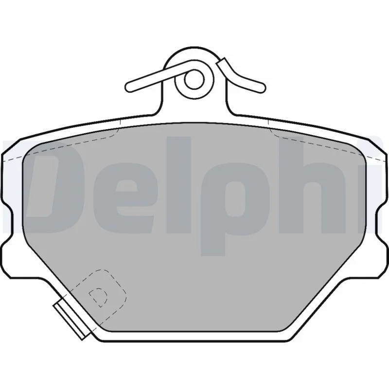 Sada brzdových platničiek, kotúčová brzda DELPHI LP1465
