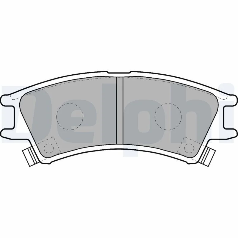 Brake Pad Set, disc brake DELPHI LP1502