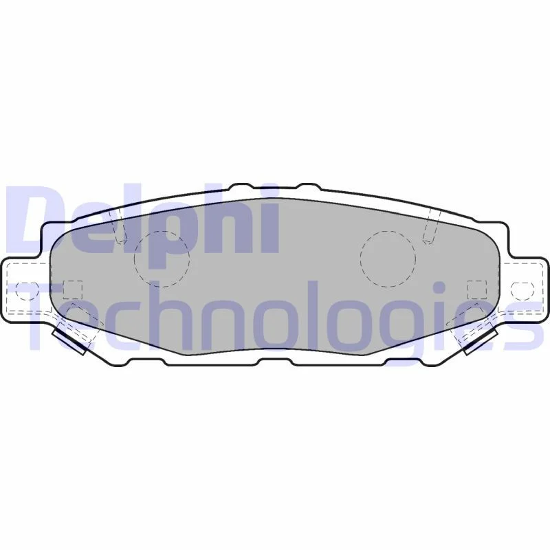 Brake Pad Set, disc brake DELPHI LP1508