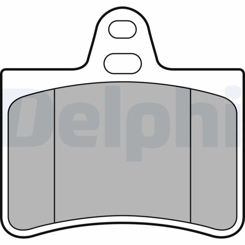 Brake Pad Set, disc brake DELPHI LP1680