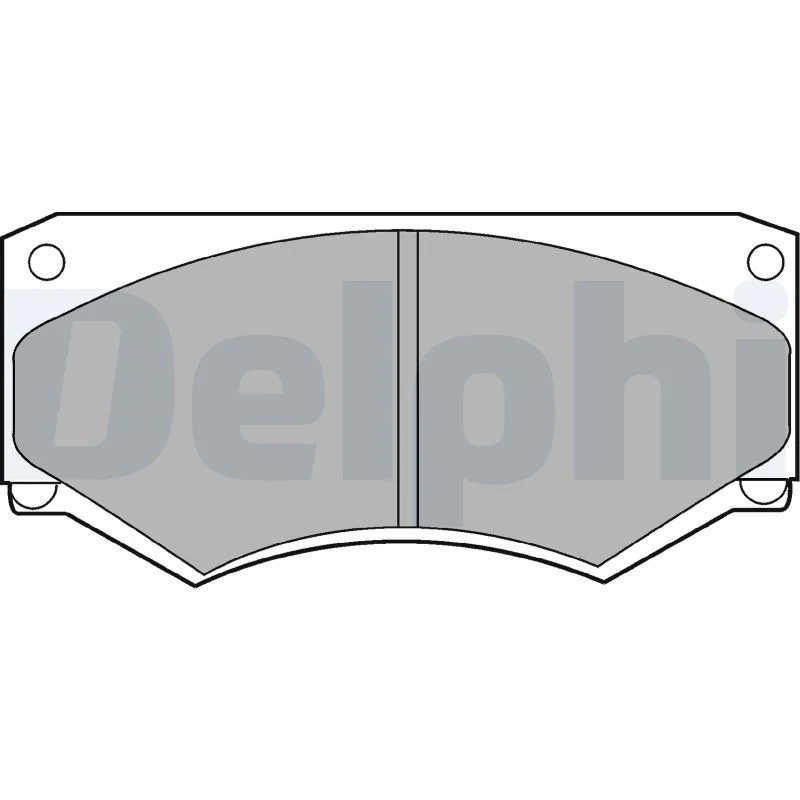 Brake Pad Set, disc brake DELPHI LP180